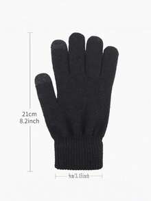 2pcs/Set Winter Knit Hat, Balaclava, Anti-Slip Touch Screen Gloves Set, Warm Ski Mask Cap, Unisex