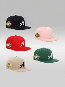 Boné de beisebol masculino moderno estilo hip hop, com design de letras bordadas, material respirável, ajustável, ideal para esportes ao ar livre, caminhadas, estilo casual urbano, perfeito para a praia no verão. Unissex, versátil e versátil, disponível em diversas cores.