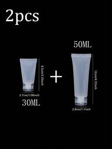 5 件 - 20/30/50/100ML 可再填充空管瓶，带螺旋盖的化妆品容器瓶，适用于乳液沐浴露洗发水清洁霜等，带翻盖的洗手液洗发水挤压瓶化妆品旅行样品包装储存架容器，适用于牙膏洗发水洁面乳、身体乳液、旅行容器旅行必需品学校用品假日露营假日必需品度假配件迷你女士香水男士香水海滩