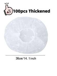 100 piezas de película envolvente elástica desechable para alimentos - Envoltura de plástico extensible, adecuada para tazones, platos, zapatos y cabezales de ducha - Película de almacenamiento de cocina multiusos a prueba de polvo e impermeable - Multicolor - Ver 8