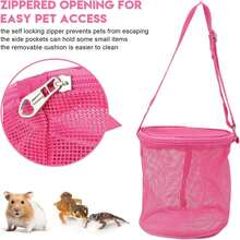 Gonetre Bolsa para Animales Pequeños Bolsa de Hombro para Hámster Portador Portátil y Transpirable Portador para Hámster Suministros para Mascotas Bolsa para Animales Pequeños Portador - 1 - Ver 7