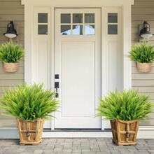 3/80 peças Folhas Artificiais de 33cm, Plantas Falsas para Buquês de Casamento DIY, Festa, Sala de Estar, Cozinha, Jardim, Hotel, Escritório, Decoração do Ramadã, Decoração do Dia de Ação de Graças, Coroas DIY, Presentes, Centros de Mesa, Decoração de Aniversário, Decoração Interna e Externa, Flores Plásticas Falsas em Massa para Decoração de Vasos, Decoração Rústica para Casa, Casamento Boho, Decoração de Jardim Externo - Verde - Visão 9