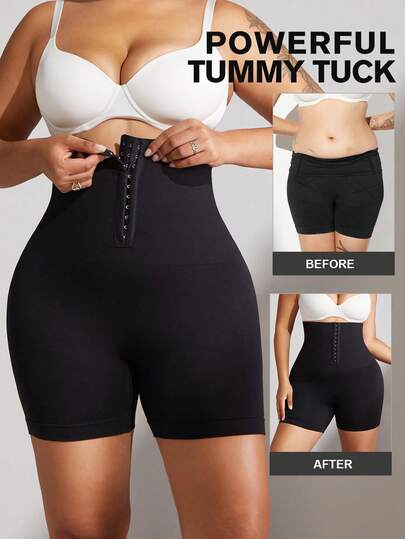 1pc Women High Waist Seamless Slimming Pants, Tummy Control, Butt Lifting, Thigh Shaping, Plus Size