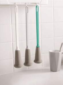 1pc Long Handle Cup/Bottle/Teapot Cleaning Brush, Suitable For Glass And Plastic Kitchenware - Multicolor - View 4