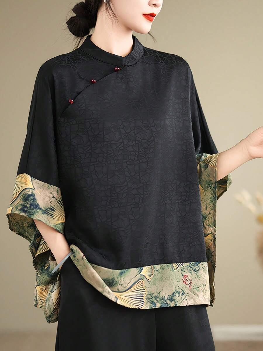 Hanfu Tops - Black - View 1