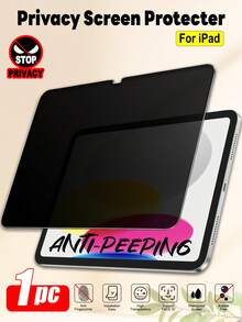 ZYONS 1片装，兼容iPad平板电脑的隐私屏幕保护膜，保护隐私，防窥，弧形边缘，防刮防摔，全屏覆盖，强效防指纹，触控灵敏，非玻璃材质，哑光纸质感，兼容iPad 11代（2025款A16）、iPad 10代（10.9英寸）、iPad Air 13/11英寸（M4/M3/M2，2025/2024款）、iPad Pro 12.9英寸/iPad mini（2024款），屏幕保护必备品，适用于日常、办公、家庭使用。防水防震防摔防刮。 - 黑色 - 查看 1