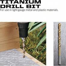 Multi-Purpose Drill Bit Set. Titanium, Masonry, And Brad Point Bits - Ultimate Versatility For Metal, Wood, Plastic, Concrete Drilling. - Multicolor - View 11