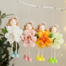 12pcs In Spring, You Can Use Playful Artificial Flower Fairy Pendants. DIY Decorative Flower Fairy Pendants For Indoor And Outdoor Bedrooms And Gardens, Wedding Decorations, And Festival Decorations. They Are Very Suitable For New Year, Easter, Valentine's Day, And Mother's Day To Welcome The Arrival Of Spring - Multicolor - View 7