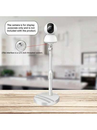 Adjustable Desktop Extendable Surveillance Camera Mount For Home Use, Suitable For Security Cameras And Monitors