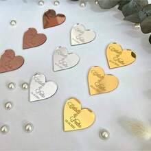 20pcs Gold Crown Labels, Customizable Crown Labels, Christening Labels, Mirror Chocolate Labels, Crown Name Labels 5cm - Gold - View 13