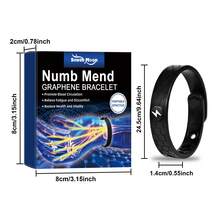 south moon Body Care Energy Wristband - Relieve Wrist Hand & Joint Pain Anti-Static Reduce Numbness & Anxiety Anti Stress Soothe Fatigue & Discomfort Promote Blood Circulation Adjustable Bracelet - Black - View 4