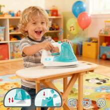 1PC Children's Toy Iron Household Appliance Toy With Sound, Light, And Spray Effects Simulates The Ironing Process Role-Play Toy Tailor Role-Play Game Gender-Neutral Educational Toy Children's Toy Miniature Realistic Household Appliance Toy Girls' Toy Boys' Toy Children's Game Birthday Gift Christmas Gift - Multicolor - View 2