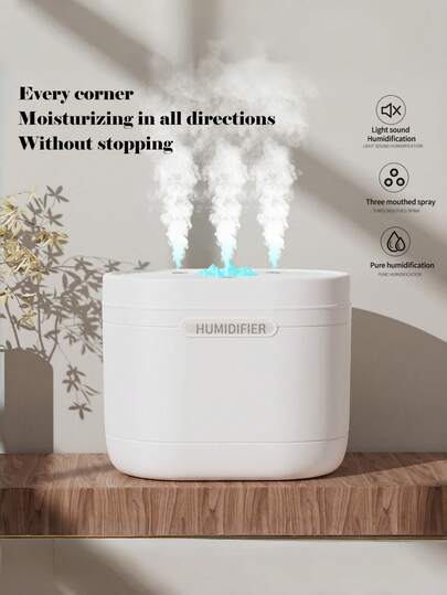 1 st 1200 ml aromatisk luftfuktare, inomhusluftfräschare med eterisk olja, romantisk dekorativ lampa med befuktningsfunktion, USB-driven, sprider doft i luften, hjälper till att slappna av kropp och själ, lämplig för hem-, kontors- och sovrumsinredning