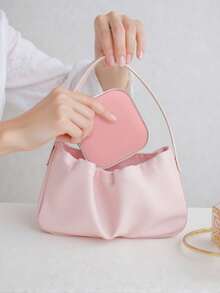 LED Makeup Mirror, Portable Mini LED Makeup Mirror, USB Rechargeable Tabletop LED Lamp Travel Vanity Mirror, Foldable Mirror, Suitable For Vanity Or Dorm, 3 Lighting Modes - White, Natural, Warm, Dimmable, USB Rechargeable Portable Foldable Tabletop Makeup Mirror, Foldable Vanity Mirror, Suitable For Dorm, Travel, Makeup, Office, Bedroom, Best Gift For Women - Multicolor - View 6