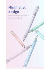 12 pièces/boîte Stylos-gel rétractables créatifs de 0,5 mm, style gelée, 6 couleurs, pour le bureau, les devoirs, la rentrée scolaire, les examens, une écriture silencieuse et fluide - boîte de 12 pièces - Voir 7