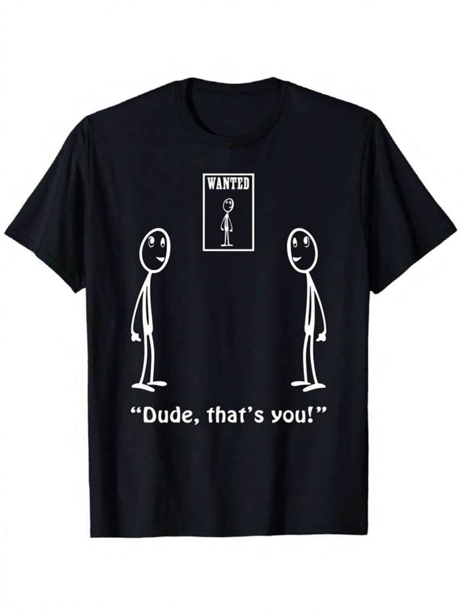 Camiseta de Meme Divertida para Hombre "Bro, ¿Eres Eso?" Impresión Humorística - Camiseta de Algodón de Manga Corta Negra, Tela Elástica Cómoda, Adecuada para Todas las Estaciones Estilo Casual de Calle (Ajuste Regular) - Negro - Ver 1