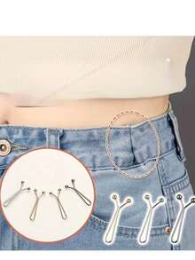 Simple Style Alloy Brooches & Pins Set - Versatile Metal Safety Pins For Scarves, Trousers, Collars, And Sleeves - No Plating, Detachable, Seamless Design For Daily And Sports Wear - All-Season Compatible
