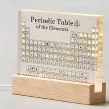 1件装元素周期表3D亚克力展示架，实用好礼，适合书房、桌面装饰——完美礼物、生日礼物、理想礼物、惊喜礼物、节日礼物、季节性礼物、万圣节礼物、圣诞节礼物、游戏玩家礼物 - 彩色 - 查看 2