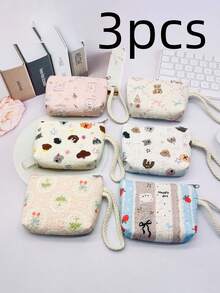 Mini Coin Purse With Keychain (12/6/3/1 Pcs Set) - Casual & Fashionable, Can Store Keys, Cables, Coins And Rings - Easy To Clean, Machine Washable - Multiple Colors Available. Perfect Gift For Family And Friends, Great Value. Excellent Gift For Girls. - Multicolor - View 8