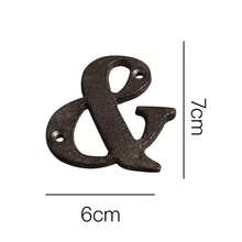 1pc 3 Inch House Number Sign, Home Address Letter Number, Vintage Cast Iron Home Number Solid Metal Gate Mailbox Number - Multicolor - View 23