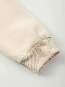 Men's Casual Printed Crew Neck Pullover Sweatshirt, Street Fashion, Spring/Autumn, Long Sleeve Top - Apricot - View 4