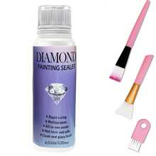 Diamond Painting Sealant - 3D Diamond Art Glue, Fast Curing, Multi-Purpose Sealant, & , Glossy Surface Finish, 60ml/120ml/200ml, Permanent Fixation & Sparkling Effect, 5D Diamond Painting Kits, Handicraft Supplies | Glossy Finish | Smooth Texture, Diamond Painting Accessories - Multicolor - View 9