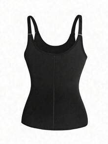 1件装女士运动塑料腰带，带拉链，紧身塑形，吊带背心，女士束腰塑形，紧身吊带背心，带可调节肩带和拉链，塑形内衣，胸部支撑和腹部收紧，吊带背心，胸部支撑带，腰部训练带，紧身腰带，吊带背心，腹部和腰部束带，运动腰带，腹部训练带，紧身腰带，女士腹部控制带，瑜伽跑步腰带，送朋友的礼物 - 黑色 - 查看 6