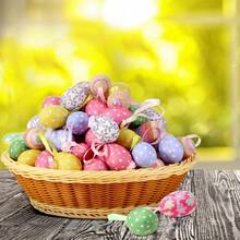 Muroi Mono 2020年1月10日 复活节彩蛋、彩色复活节彩蛋装饰品、散装纸浆泡沫复活节彩蛋装饰品、复活节派对礼物、工艺树、春季家居装饰 - 彩色 - 查看 10