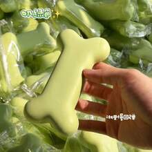 1pc Milky Green Bone Shaped Slow Rebound Squeeze Toy - Soft Stress Relief Fidget Toy, Slow Rebound Sensory Squeeze Toy, Relieve Anxiety, Cute Desktop Decor & Gift For Teens And Adults - Multicolor - View 14