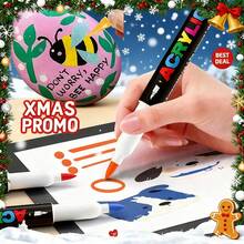 80 Colors Acrylic Markers Set For Rock, Gift Card, Sticker, Canvas, Calendar, Ceramic, Wood, Artists And DIY Enthusiasts Quick Dry Blending Art Supplies For Stocking Stuffers, Christmas Gifts, Illustration, 2026 Planners, Manga, Design, Sketching Premium Ink, Portable Case, Local Warehouse - bút dạ acrylic (đầu mềm) - Xem 9