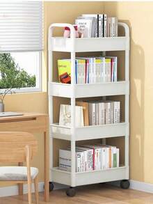 3-Tier Rolling Storage Cart With Handles - Multifunctional Floor Standing Shelving Unit, Perfect For Kitchen And Bathroom Organization, Movable Draining Rack, Ideal For Holiday Gatherings, Back To School, New Year's, Stylish And Practical, Suitable For Every Home, Enhances Your Space With Functionality And Elegance, Perfect Gift For Thanksgiving, Christmas, And Valentine's Day - Multicolor - View 10