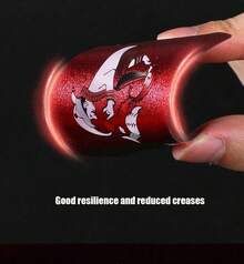 1PC Waterproof & Flexible Playing Cards With Box, Cool Design Great For Parties, Games, Gifting And Celebrations,Black Card,Gifting>Golden,Palying Cards - 紅色 - 查看 3