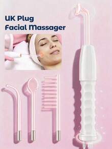 Dispositivo de alta frecuencia para eliminar el acné, Bastón de terapia eléctrica de alta frecuencia portátil, Peine de terapia eléctrica, Dispositivo de terapia eléctrica para todo el Body, Dispositivo de belleza de microfluidica eléctrica - Tipo de Enchufe A USA (110-127V) - Ver 7