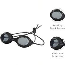 Dolfin Adult Swim Goggles - 3 Pack Bungee Racer with Anti - Fog, Anti - Leak - negro negro + talla única - Ver 5