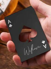 Abridor de botellas personalizado as de picas: regalo de póker de acero inoxidable - Multicolor - Ver 10