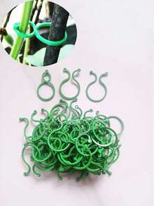 100/50/5pcs Multi-Purpose Serrated Clips, Garden Plant Fixation Clips, Ties, Used For Fixing Vines, Stems And Supports, Gardening Tools, Home, Office, Christmas, New Year, Mother's Day, Back To School Cable Organizers, Holiday Decorations - Multicolor - View 1