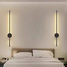 LED可充电壁灯 无线内壁灯 50/80厘米 可调光 适用于客厅沙发旁卧室墙面装饰灯 无级调光 遥控开关 壁灯 卧室书房室内装饰夜灯