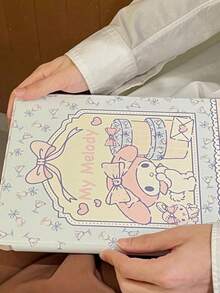 SANRIO 1个可爱兔子图案平板电脑保护套，兼容iPad - 可旋转（横屏/竖屏），防弯折防震，甜美少女风格 - 兼容iPad 5/6/7/8/9/10、iPad Air和iPad Pro（不含iPad） - 彩色 - 查看 8