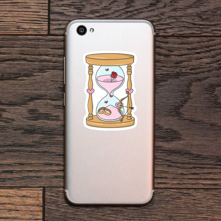 1PC Kindle Girlie Sticker, Hopeless Laptop Decal, Pink Romance Vinyl Quote, Booktok Addict Gift, Waterproof Water Bottle Decal, Cute Tumbler Accent, Trending Romance Reader Notebook Sticker - Multicolor - View 6