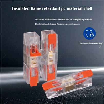 1PC DF-3012 Push Spring Quick Wire Connector, 1/2/3/4 Way Fixable Terminal - For DIY Electronics/Home Wiring Repair