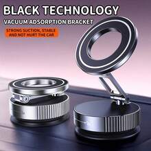 360°旋转磁吸手机支架，可折叠可伸缩，ABS材质，不防水，适用于汽车/淋浴间/旅行/健身房/光滑表面，手机支架，汽车配件