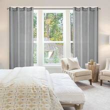 Hiasan Set Of 2 Sheer Voile Curtains Living Room With Eyelets Curtains Panel Curtains Transparent Airy Decorative Curtain For Bedroom 240 X 140 Cm (H X W) White - Dark Grey - View 7
