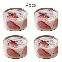 2/4/6个圆形玻璃烛台，手工DIY蜡烛灯，水培容器，适用于漂浮蜡烛，厚硼硅玻璃，可重复使用，家居装饰、冥想、瑜伽、周年纪念的理想礼物 - 非常适合复活节、感恩节、父亲节、母亲节、情人节、独立日 - 彩色 - 查看 8