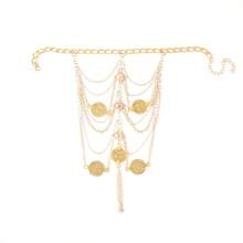 Sexy Foot Jewelry, Exotic Retro Fashion Multi-Layer Tassel Anklet, Women's Metal Anklet, Foot Chain, Palace Style Foot Jewelry