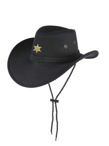 1pc Faux Suede Oversized Brim Breathable Sun Hat, Summer Sun Protection - Top Hat - View 11