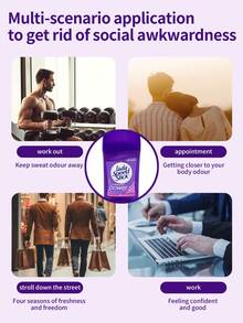 Lady Speed Stick 1支39.6克 LadySpeedStick 女士止汗香体棒，薰衣草香型，吸汗持久，清新怡人，温和亲肤，适合日常通勤、运动健身等场合。 - 止汗石露膏野倉蘭味39.6g - 查看 5