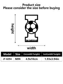 1 pieza Decoración de pared para exteriores, Logotipo inicial, Letra entrelazada de fútbol de metal, Decoración de arte de pared, Decoración de pared de metal clásica de fútbol, Material resistente, Calidad superior, Diseñado con un tema de fútbol, Adecuado para el hogar, la oficina, el dormitorio, la sala de estar, el jardín y otras escenas, Un regalo ideal para los fanáticos del deporte, Una decoración de logotipo de metal personalizada artística y moderna, Una excelente opción para regalos de inauguración de la casa, cumpleaños y días festivos, decoración de habitaciones, decoración de dormitorios, hogar - Multicolor - Ver 31