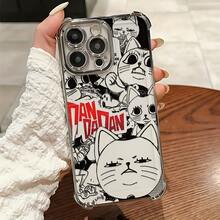 Funda de Teléfono Anime Fashion D-DAN DA DAN, Compatible con los modelos  17, 16E, 16, 15, 14, 13, 12, 11 Mini, Pro, Max, Air, X, XR, XSMAX, 8 y 7 Plus.Adoptando un diseño de funda trasera transparente y suave para prevenir caídas, funda de teléfono. - Colores mixtos - Ver 2