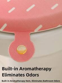 1个草莓香味马桶垫，防水，可重复使用，高端粘性马桶垫，四季皆宜