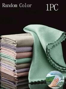 Paño mágico, paño de limpieza de vidrio con escamas de pez, paño de limpieza de vidrio mágico, absorbe el agua sin pelusas, sin marcas de agua, paño de cocina y uso doméstico, paño de limpieza de espejos y ventanas de coche, toalla de lavado de coche, paño de limpieza de espejos de baño, multiusos (color aleatorio) - Multicolor - Ver 10